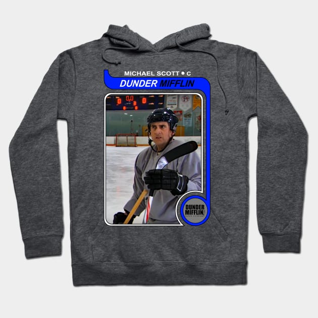 Michael Scott 1979 O-Pee-Chee Hockey Card (Borderless) Hoodie by ParaholiX